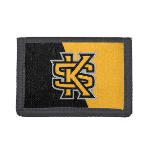 Kennesaw State University Color Block Distressed Trifold Wallet