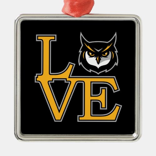 Kennesaw State University Love Metal Ornament