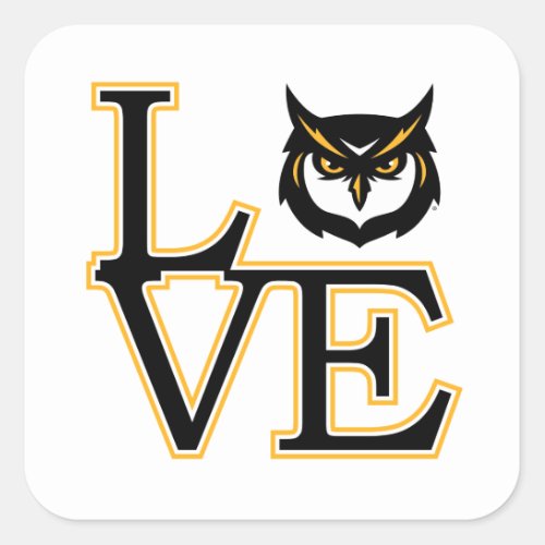 Kennesaw State University Love Square Sticker