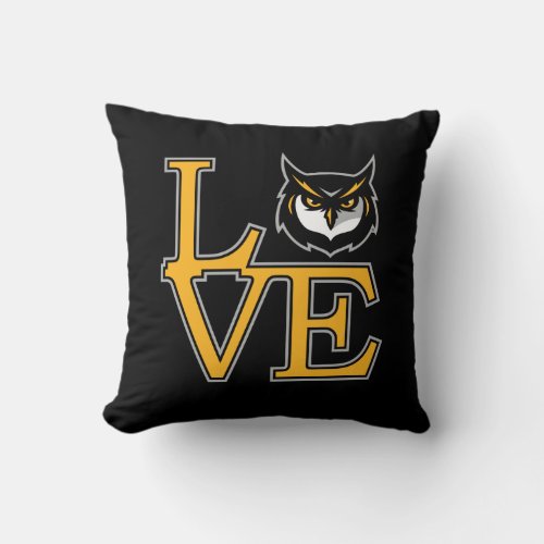 Kennesaw State University Love Throw Pillow