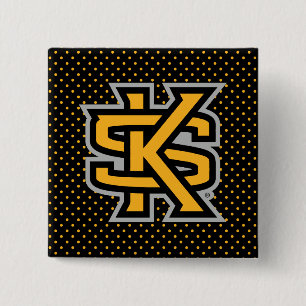Kennesaw State University Polka Dot Pattern Button