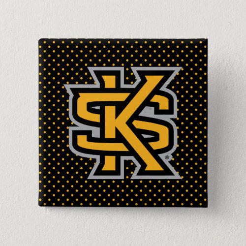 Kennesaw State University Polka Dot Pattern Button