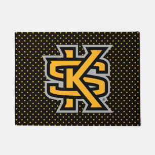 Kennesaw State University Polka Dot Pattern Doormat