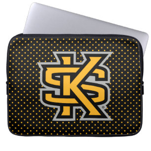 Kennesaw State University Polka Dot Pattern Laptop Sleeve