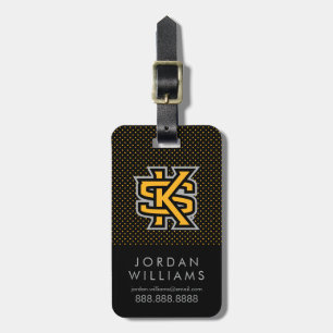 Kennesaw State University Polka Dot Pattern Luggage Tag