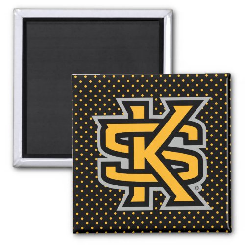 Kennesaw State University Polka Dot Pattern Magnet