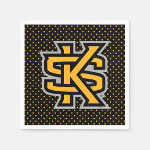 Kennesaw State University Polka Dot Pattern Napkins