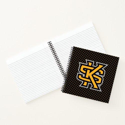 Kennesaw State University Polka Dot Pattern Notebook