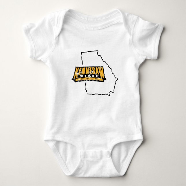 Kennesaw State University State Love Baby Bodysuit (Front)