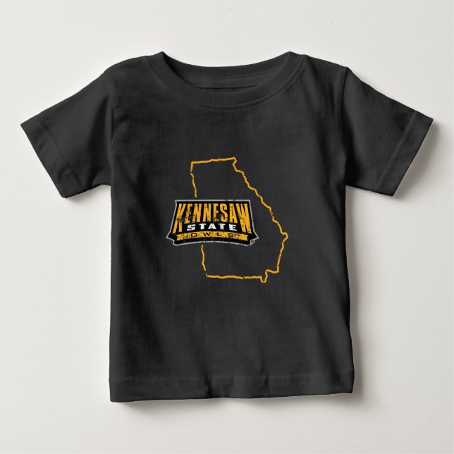Kennesaw State University State Love Baby T-Shirt (Front)