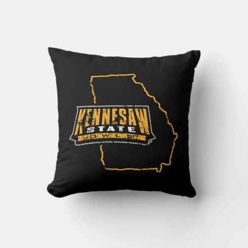 Kennesaw State University State Love Throw Pillow