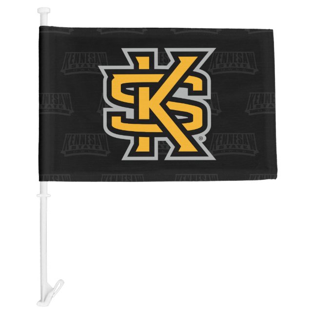 Kennesaw State University Watermark Car Flag (Front)