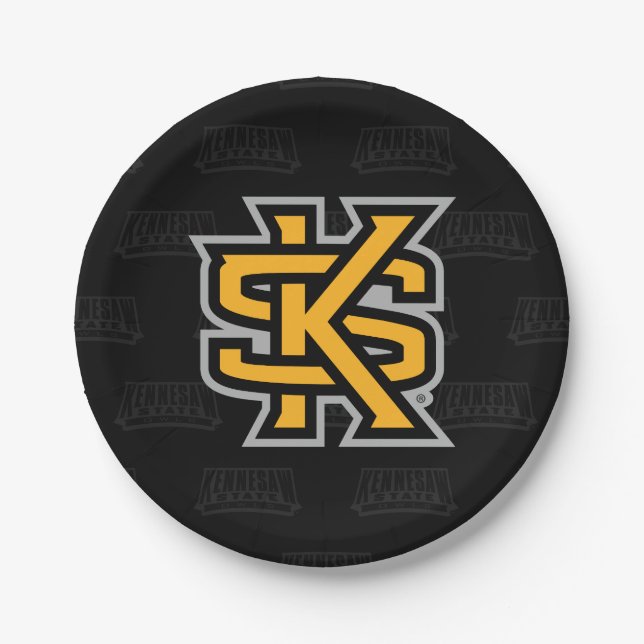 Kennesaw State University Watermark Paper Plates (Front)