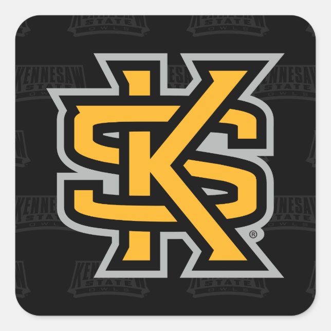 Kennesaw State University Watermark Square Sticker (Front)