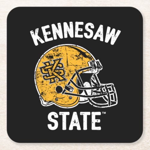 Kennesaw State Vintage Square Paper Coaster