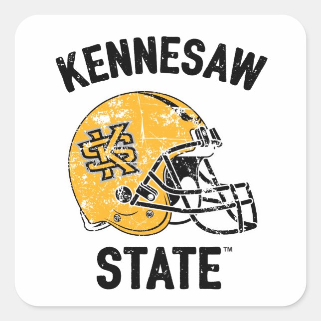 Kennesaw State Vintage Square Sticker (Front)