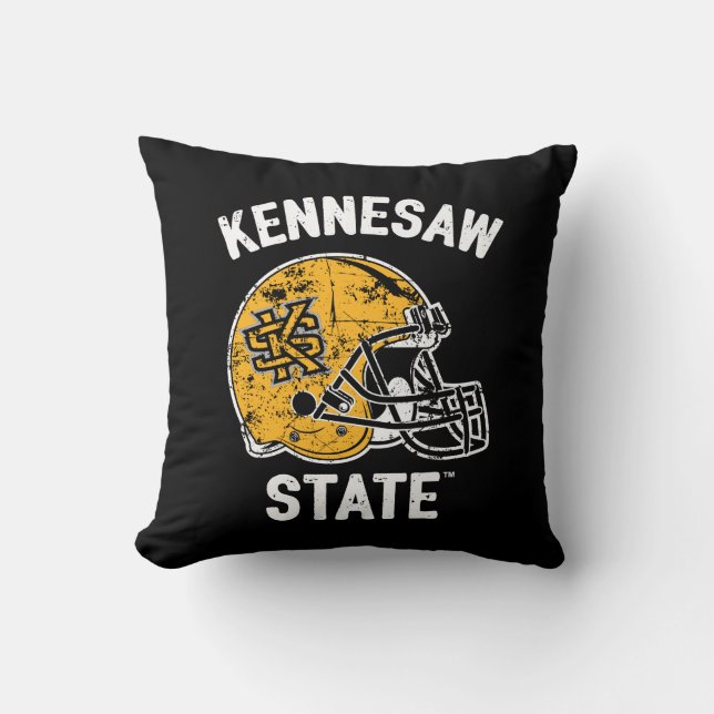 Kennesaw State Vintage Throw Pillow (Front)