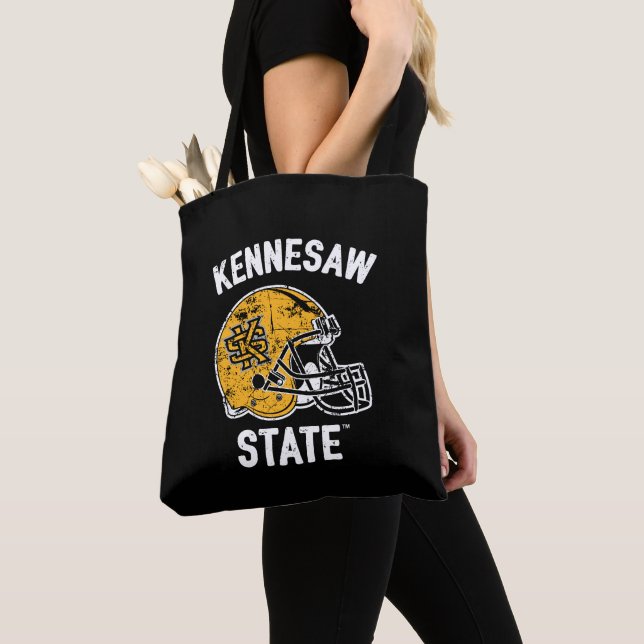 Kennesaw State Vintage Tote Bag (Close Up)