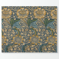 Pimpernel William Morris -Dark Brown Wrapping Paper