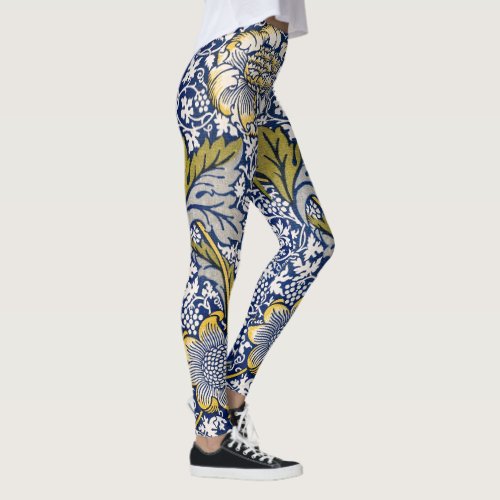 Kennet by William Morris Vintage Textile Art Leggings