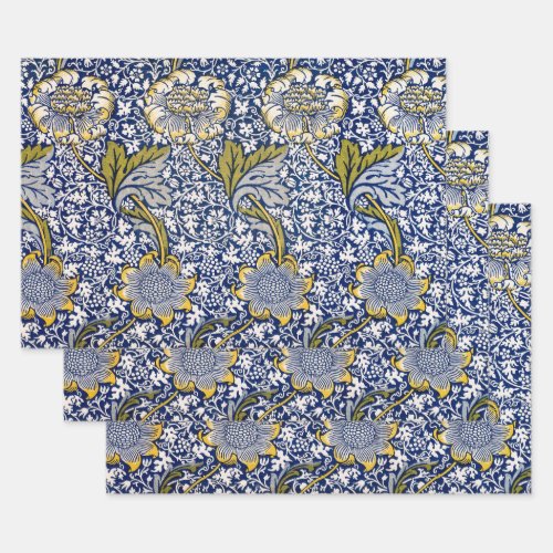 Kennet by William Morris Vintage Textile Art Wrapping Paper Sheets