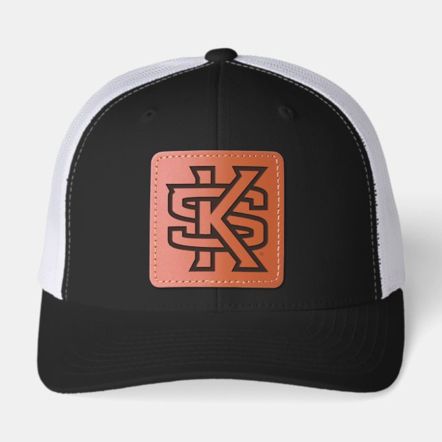 Kennsaw State Primary Mark Leather Patch Hat (Front)