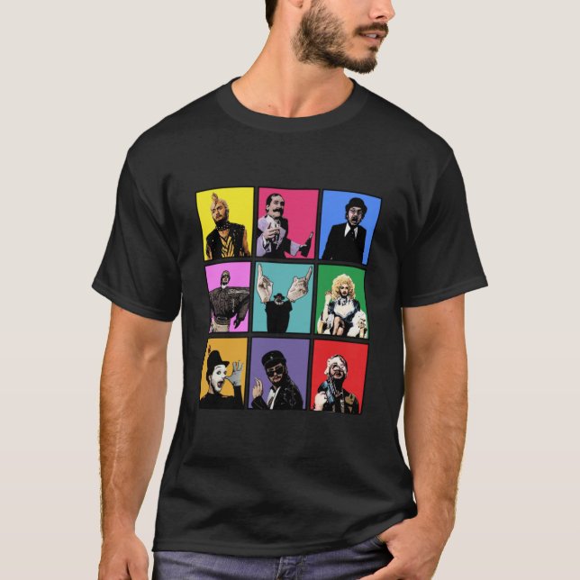 Kenny Everett Characters Pop Art Classic T-Shirt (Front)