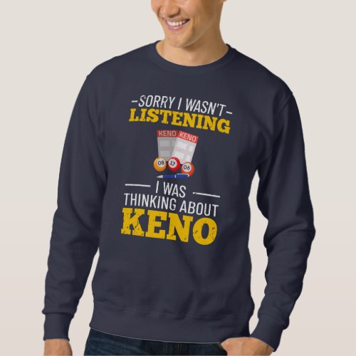 Keno Game Player Slot Machine Numbers Casino  Sweatshirt