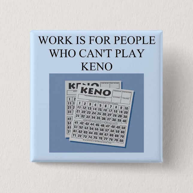 keno player's delight button (Front)