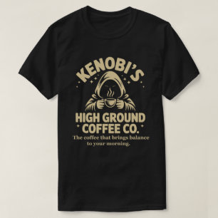 Kenobi High Ground Coffee Jedi T-Shirt