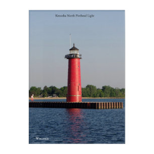 Kenosha North Pierhead Light acrylic wall art