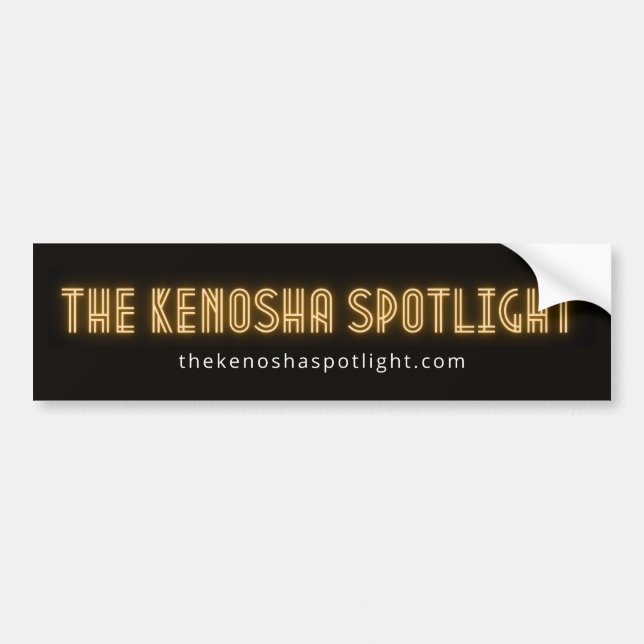 kenosha spotlight bumper sticker (Front)