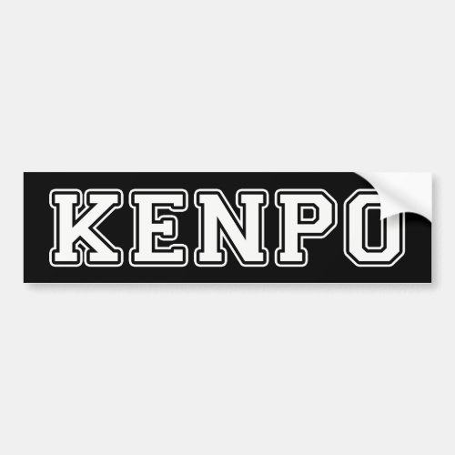 Kenpo Bumper Sticker