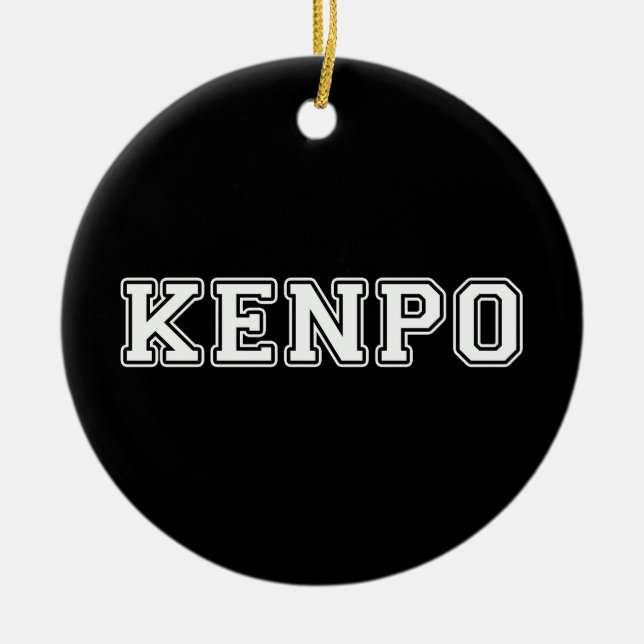 Kenpo Ceramic Ornament (Front)