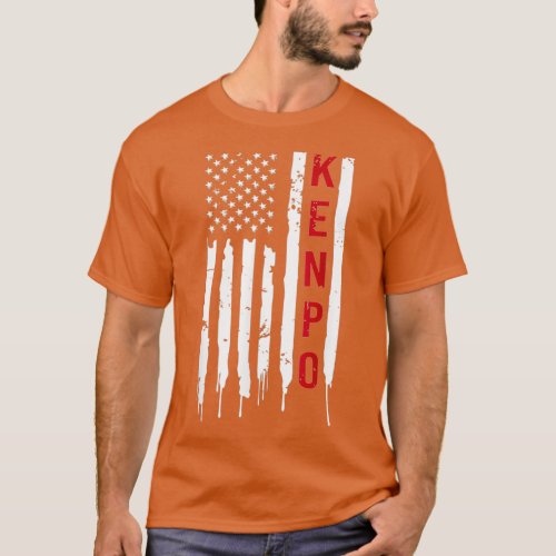 Kenpo Karate American Flag T_Shirt
