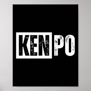 Kenpo Karate Distressed Poster