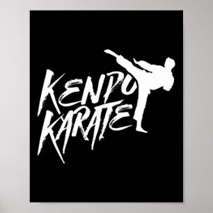 Kenpo Karate Fighter Saings Martial Arts  Poster