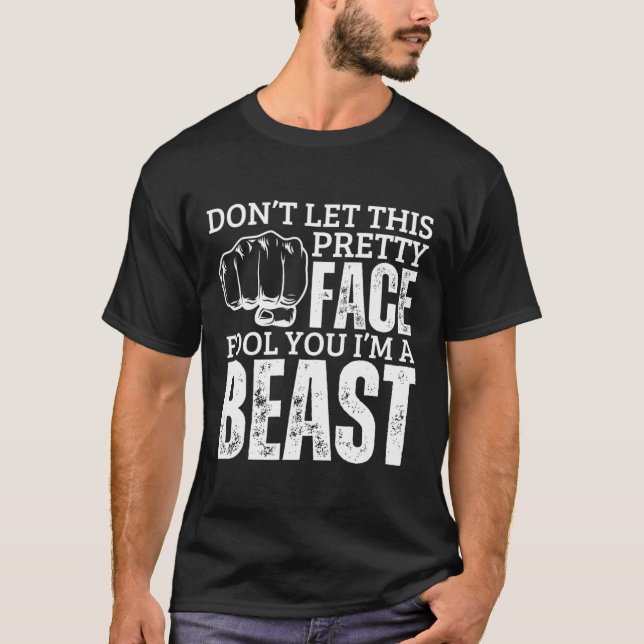 Kenpo Karate Girl I'm A Beast Funny Women American T-Shirt (Front)