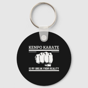 Kenpo Karate Is My Break From Reality Funny Americ Keychain