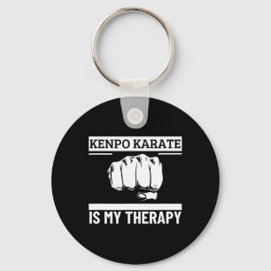 Kenpo Karate Is My Therapy Funny American Kenpo Keychain