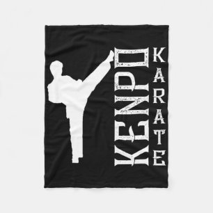 Kenpo Karate Japan Defense Fighter Coach Martial A Fleece Blanket