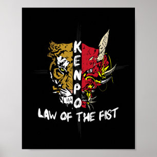 Kenpo Karate Law Of The Fist Martial Arts Poster