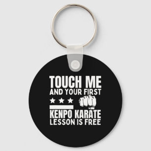 Kenpo Karate Lesson For Free Coach Funny American  Keychain