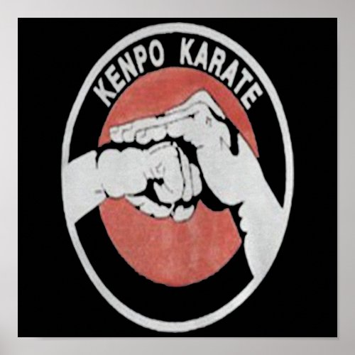 Kenpo Karate Martial Arts Custom Gift Poster