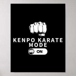 Kenpo Karate Mode On Funny American Kenpo Poster