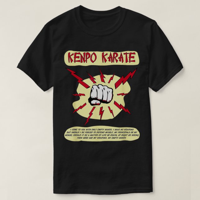 Kenpo Karate SDefense Martial Arts TShirt (Design Front)