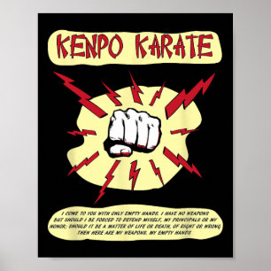 Kenpo Karate Self Defense Martial Arts Poster