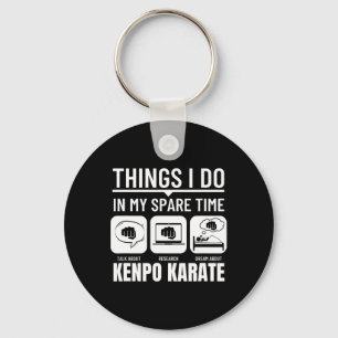 Kenpo Karate Things I Do In My Spare Time American Keychain