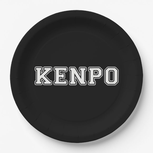 Kenpo Paper Plates (Front)