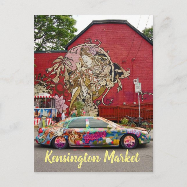 Kensington Market Toronto Canada Postcard (Front)
